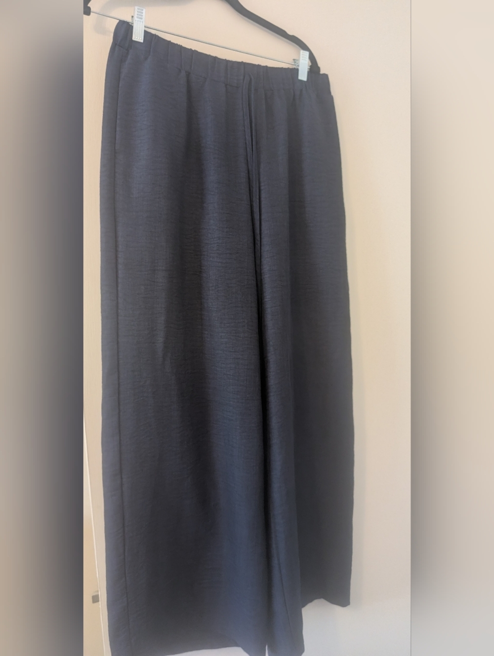 SHEIN Navy Pull On Wide Leg Pants